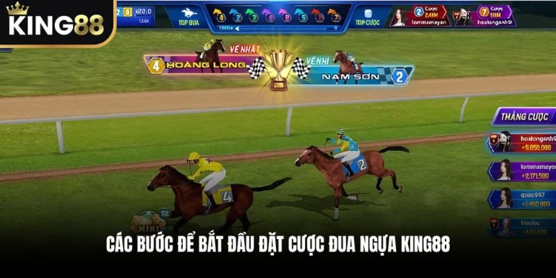 Các bước để bắt đầu đặt cược đua ngựa KING88