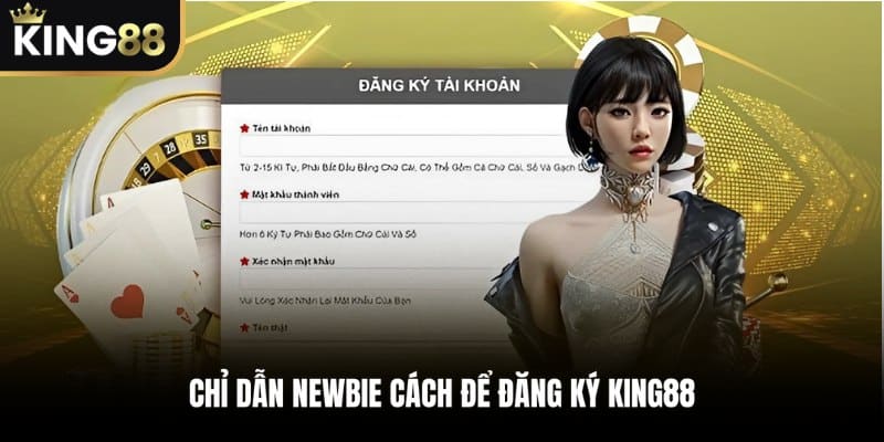 Chỉ dẫn newbie cách để Đăng Ký KING88 chi tiết